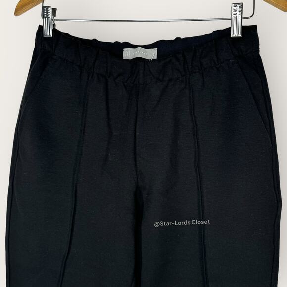 Everlane The Dream Pants | Medium | Black Knit Pintuck Tapered Leg Minimalist - Picture 3 of 13